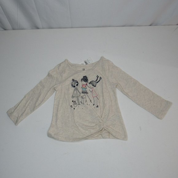 2 Baby GAP Toddler Twist Front Graphic Shirts Top - Picture 2 of 9